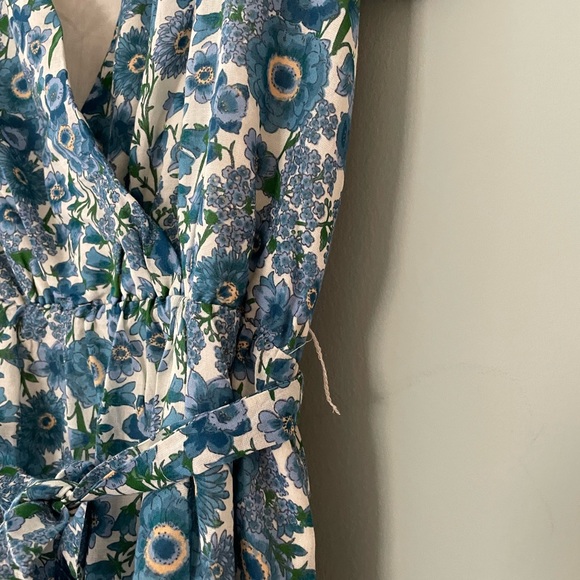 Lulu's Womens Flower Wrap Dress Size Small Morning at the Market - Picture 11 of 14